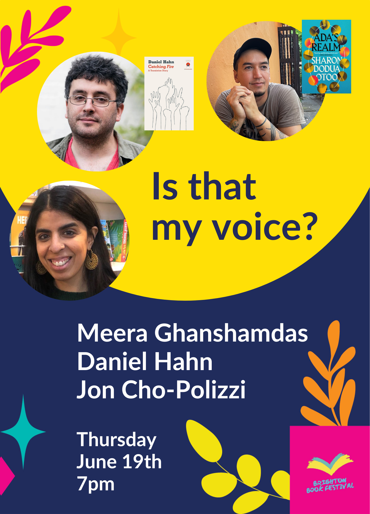 Is That My Voice? with Meera Ghanshamdas, Daniel Hahn & Jon Cho-Polizzi