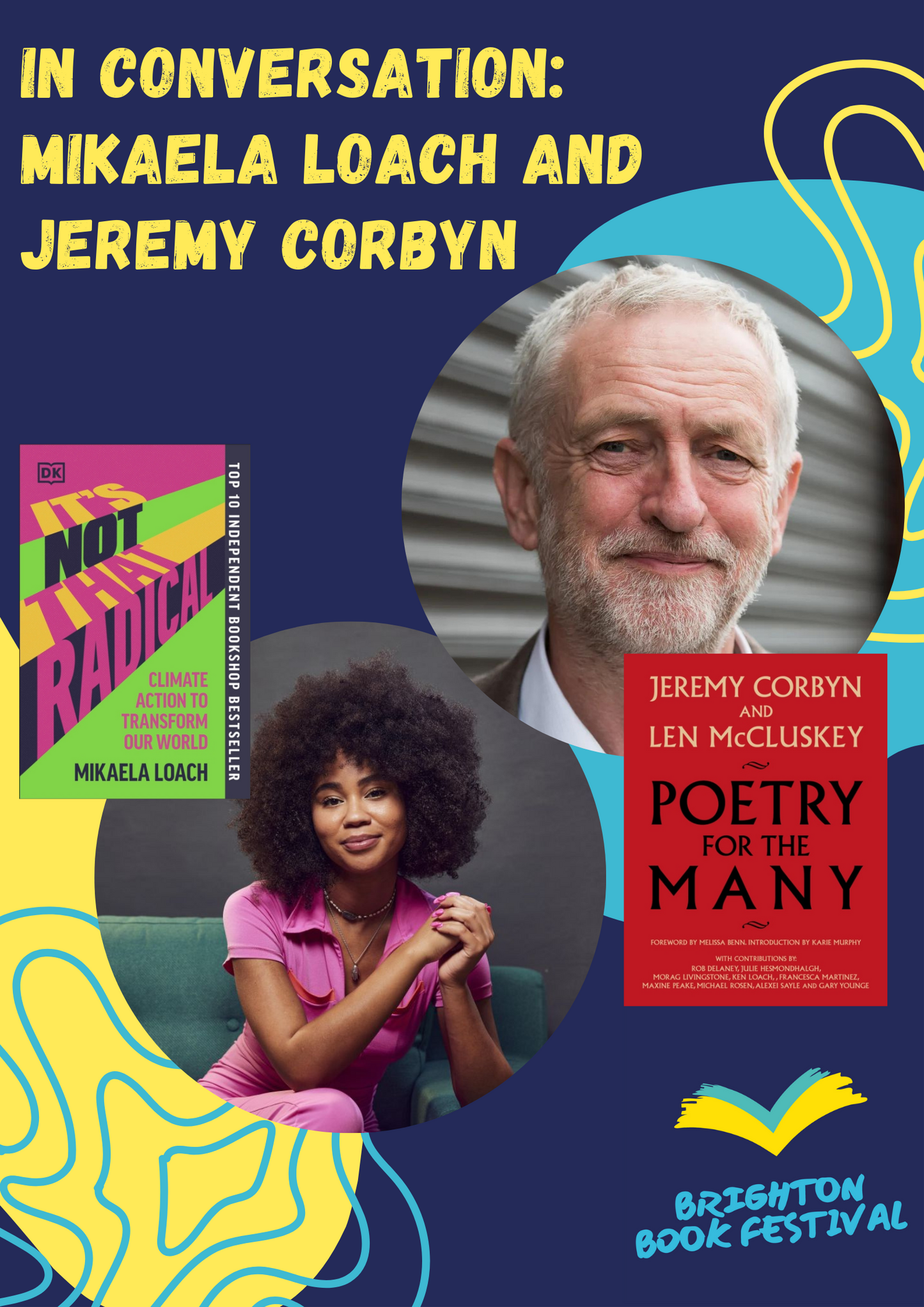 Mikaela Loach and Jeremy Corbyn  At Afrori Books 28th April