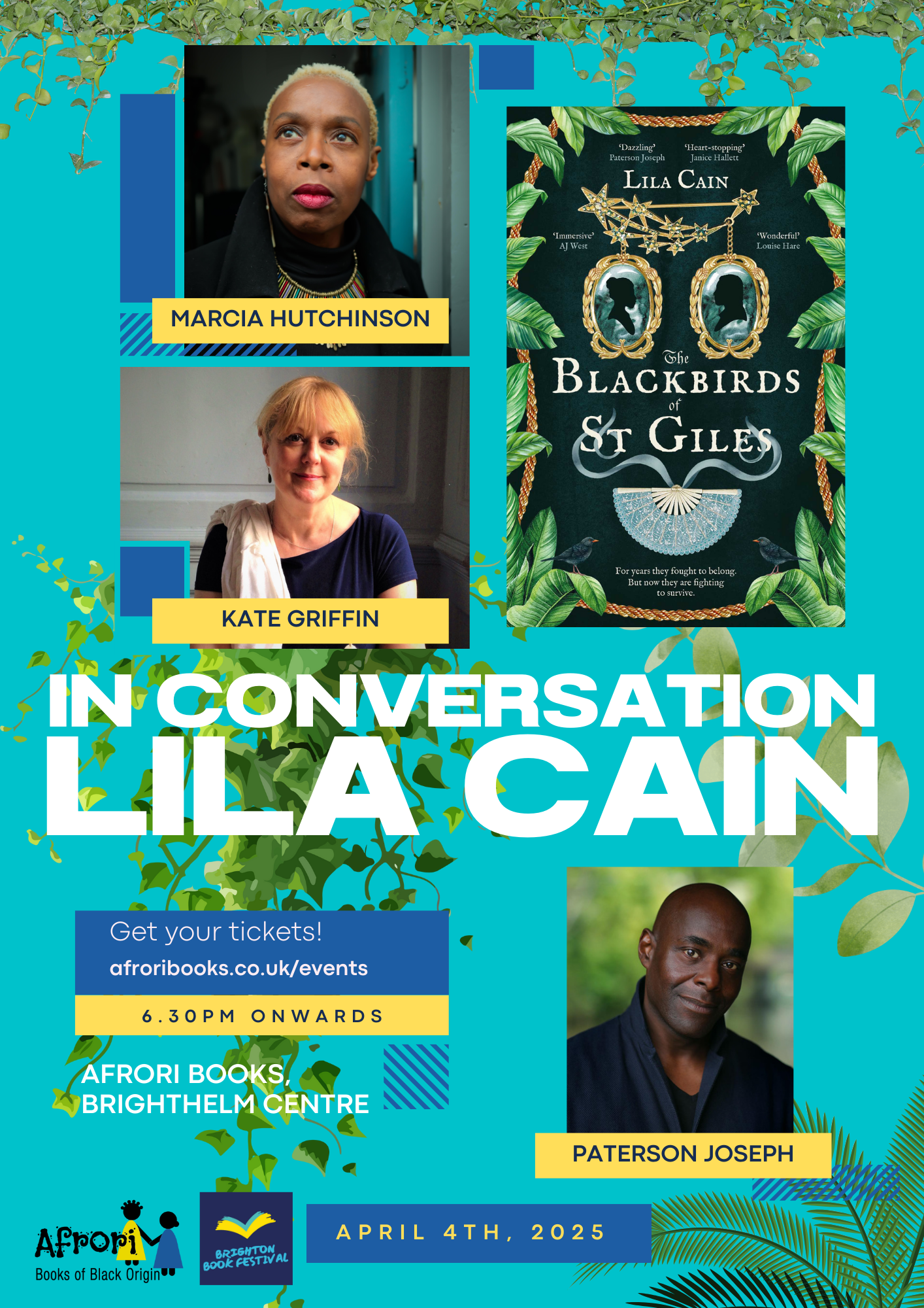 In Conversation: Lila Cain and Paterson Joseph 4th April