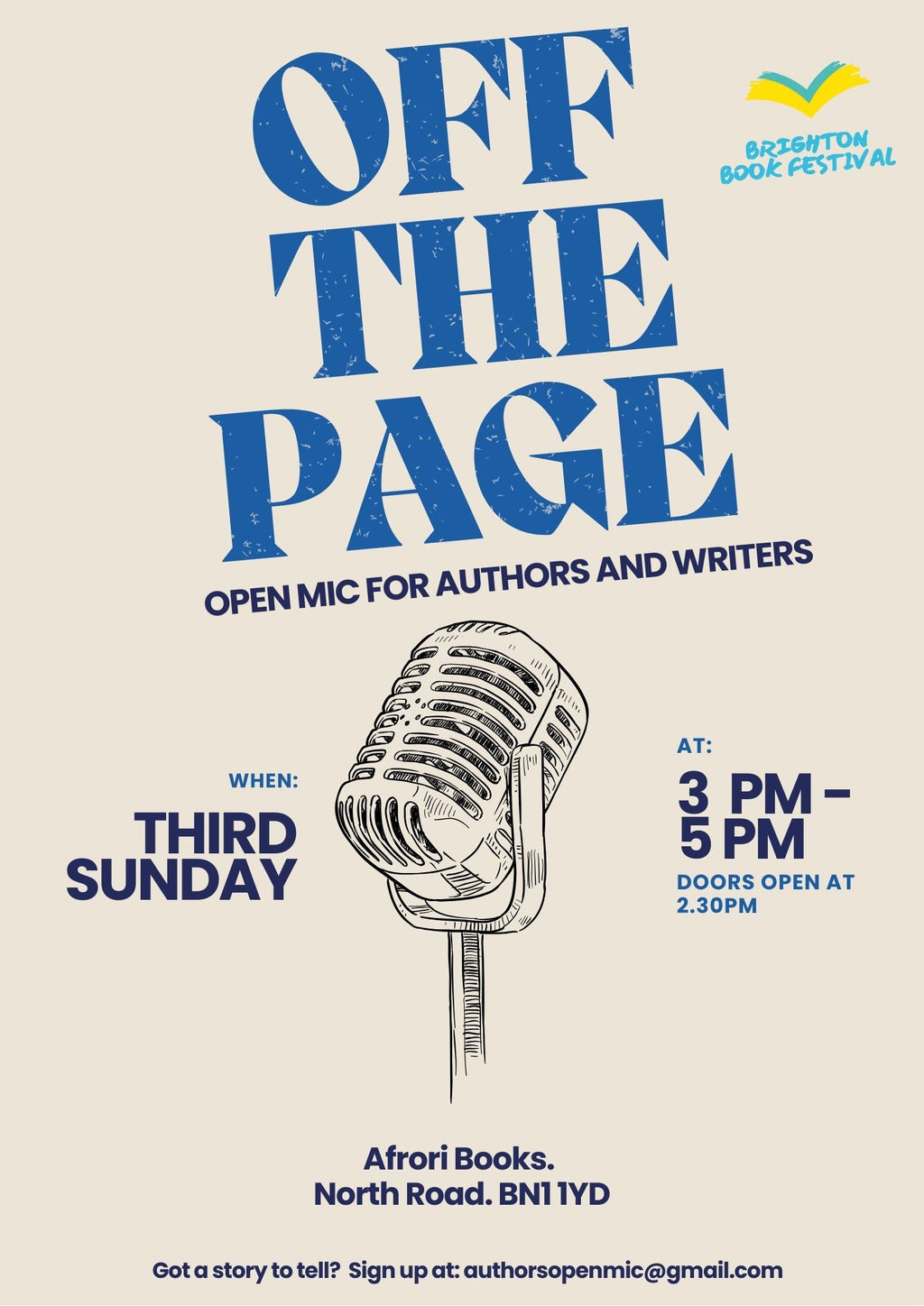 Off The Page: Open Mic for Authors and Writers