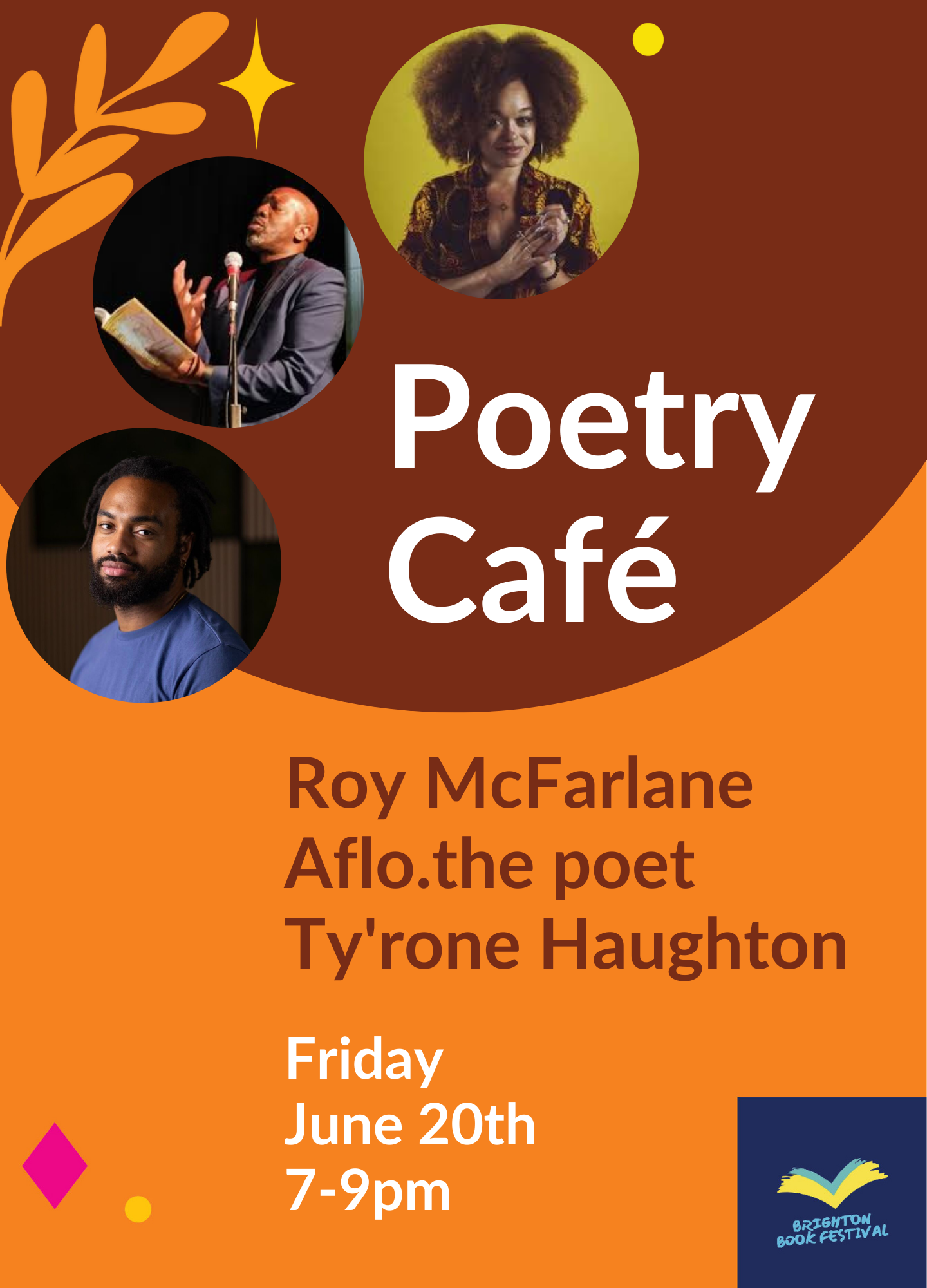 Poetry Cafe with Roy McFarlane, Aflo, and Ty'rone Haughton