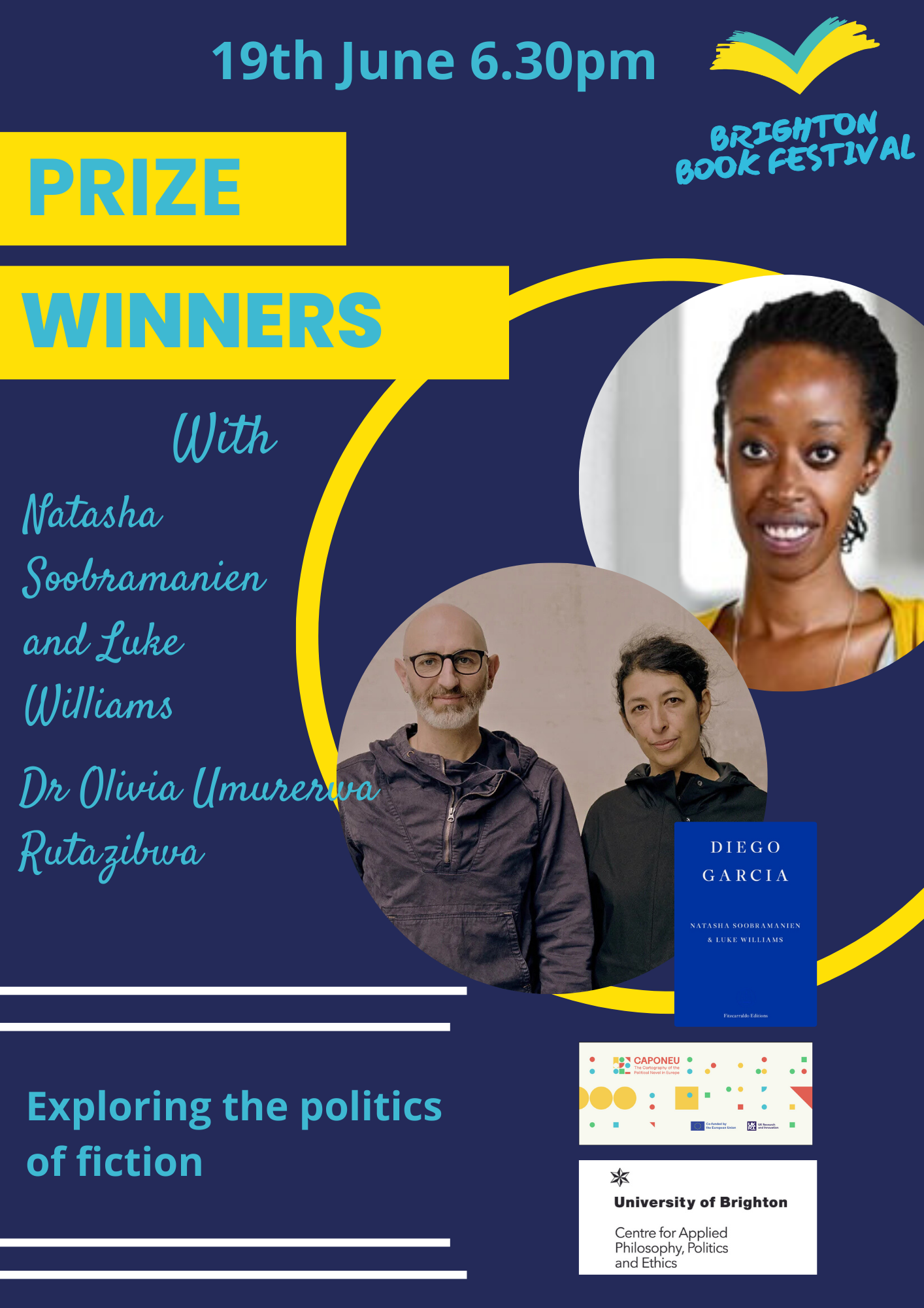 Prize Winners with Natasha Soobramanien, Luke Williams, and Dr Olivia Umurerwa Rutazibwa